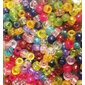 Perles de plastique Pony Translucide, couleurs assorties 9mm 1000 / pqt