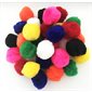 Pompons couleurs Régulières assorties 1" (25mm) 100 / pqt