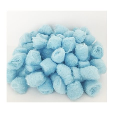 Ouate de coton en boule BLEU 200 / pqt