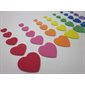 Formes mousse COEURS 120 / pqt