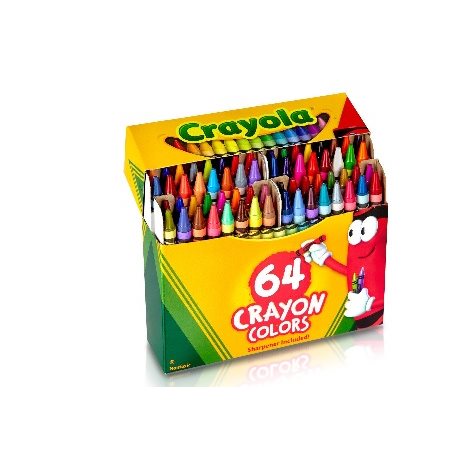 Crayons de cire Crayola - 64 / Bte