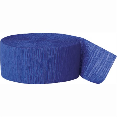 Papier Crêpe en rouleau BLEU ROYAL 1 3 / 4"X81 pieds