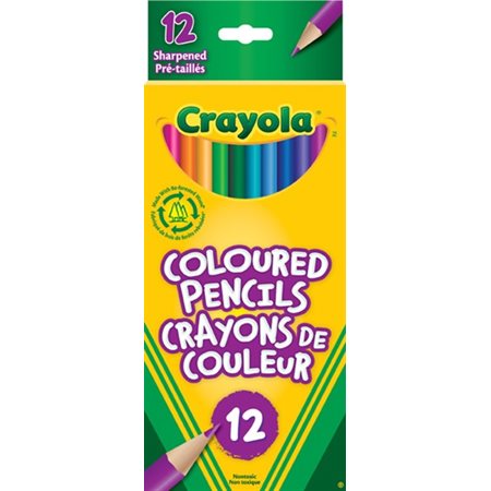 Crayons de couleur Crayola - 12 / Bte