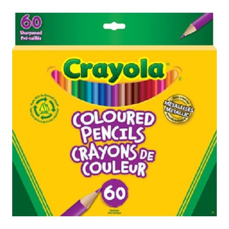 Crayons de couleur Crayola - 60 / Bte