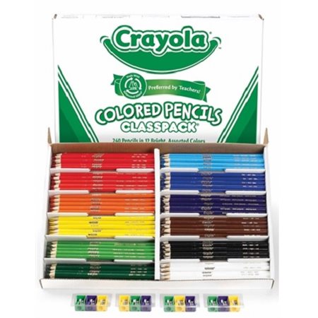 Crayons de couleur Crayola CLASSPACK , 12 couleurs - 240 / Bte