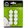 Attaches autoadhésives ROND (style Velcro) BLANC 3/4" (19mm) 8/pqt