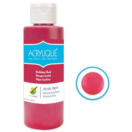 Peinture acrylique ROUGE FESTIF (118ML)