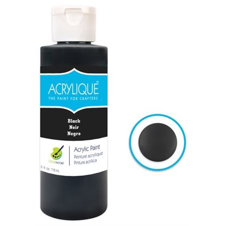 Peinture acrylique NOIR (118ML)