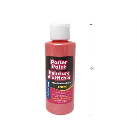 Gouache économique métallique ROUGE (120ML)