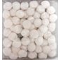 Pompons BLANCS 3 / 4" (19mm) 55 / pqt