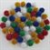 Pompons PAILLETTÉS couleurs assorties 1/2" (13mm) 80/pqt