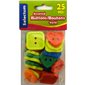 Boutons en platique assorties 25 / pqt