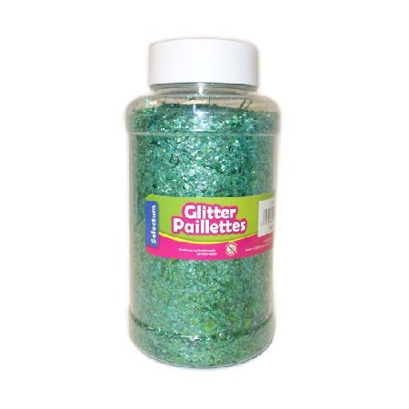 Paillettes en particules VERT Salière 454g Économique